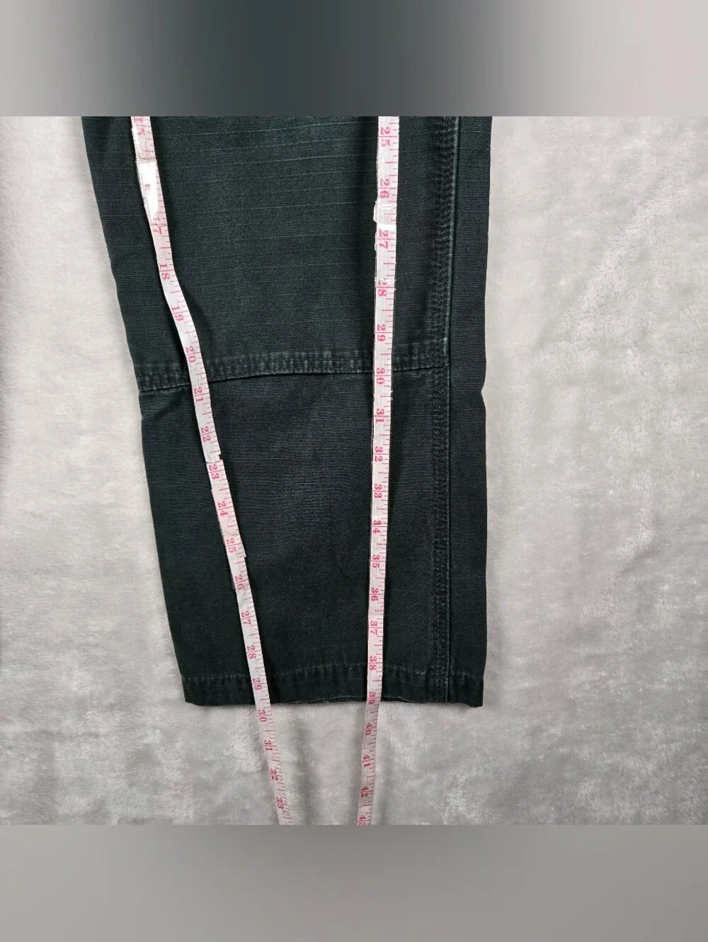 Carhartt Double Knee Cargo Pants Mens Size 34x30 Black Relaxed Fit Ripstop Y2K